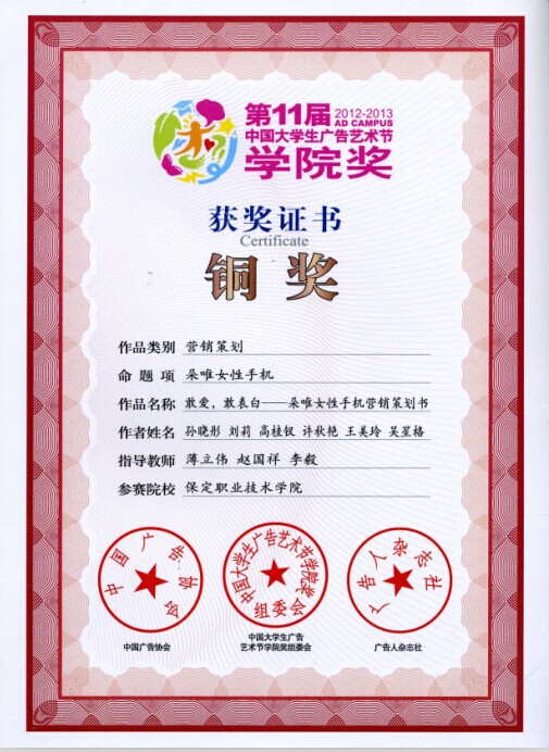 2013学院奖