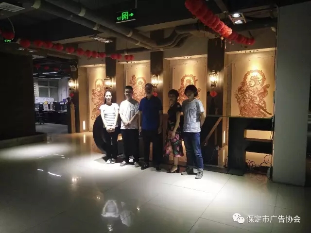 保定市广告协会孟永强会长一行人到我市优秀广告公司代表企业走访调研